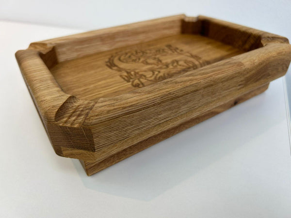 Handcrafted Oak Cigar Ashtray – Made in Germany